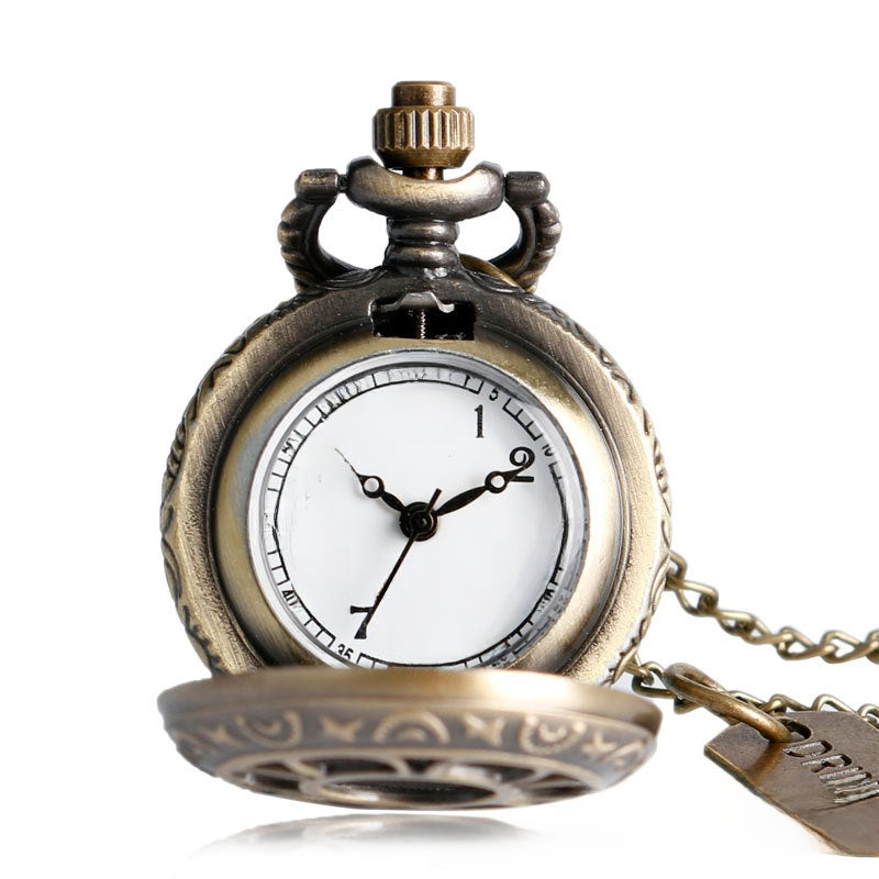 Hollow-Out Petal Pocket Watch