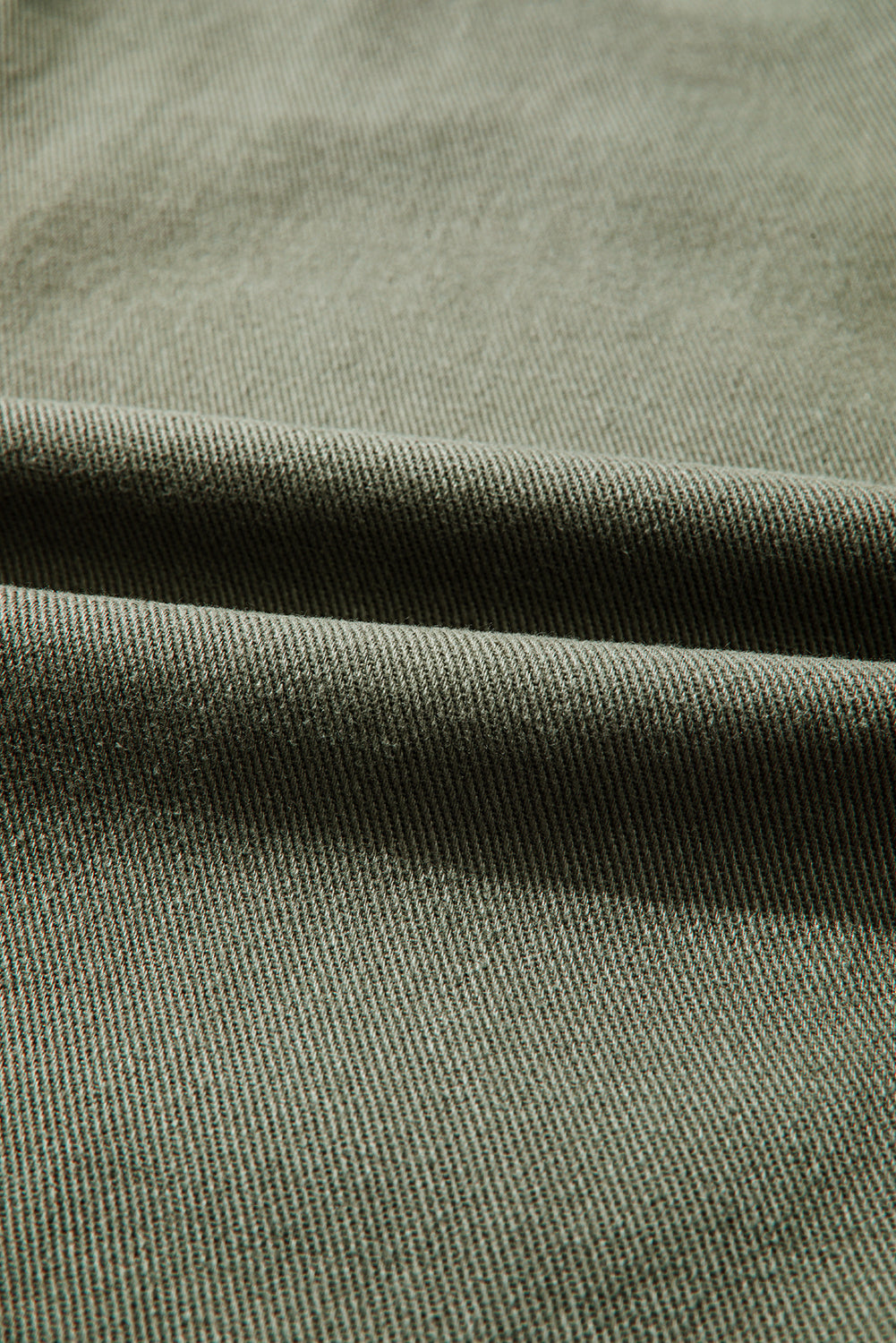 Denim Button-Up Patch Pocket Collared Jacket