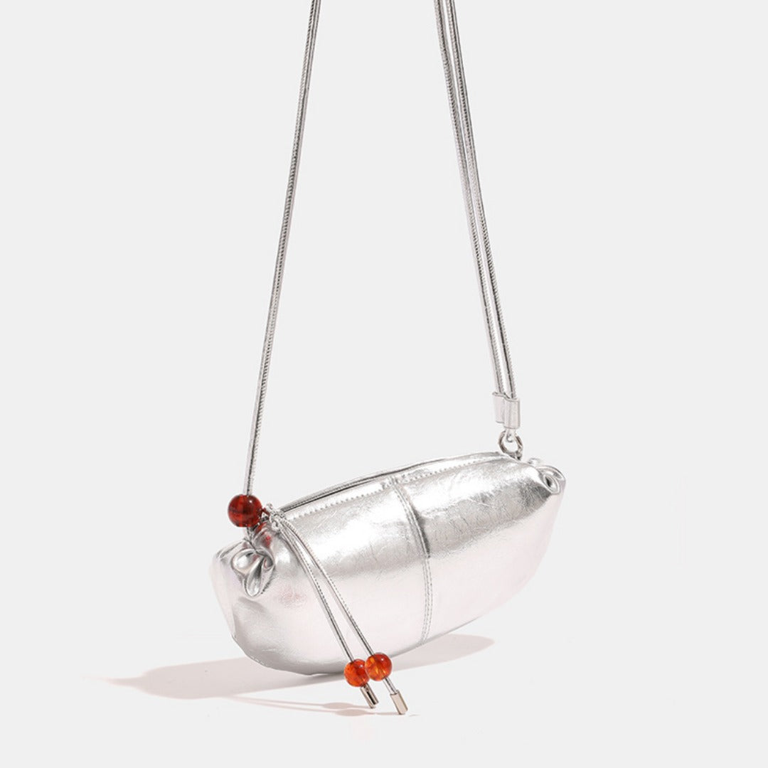 Small crossbody bag for women, metallic purse, armpit bag for women, fashion commuter shoulder crossbody bag