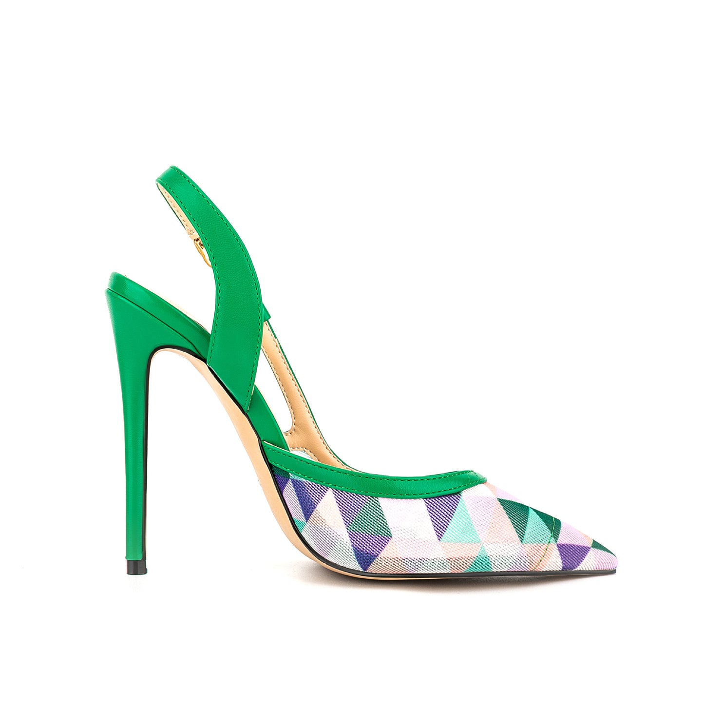 Pointed-toe  high-heeled  elegant sandals