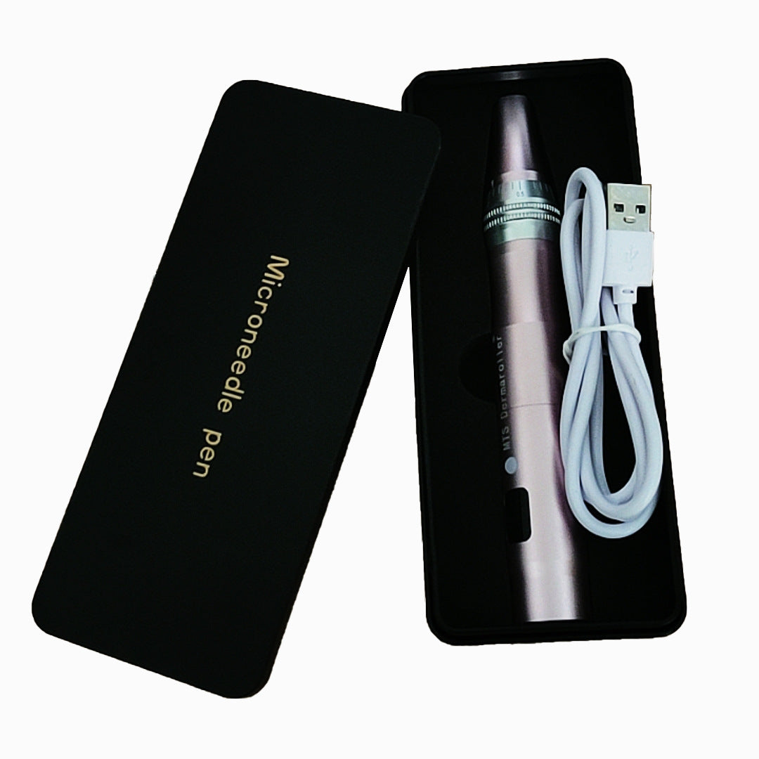 Electric microneedle beauty instrument