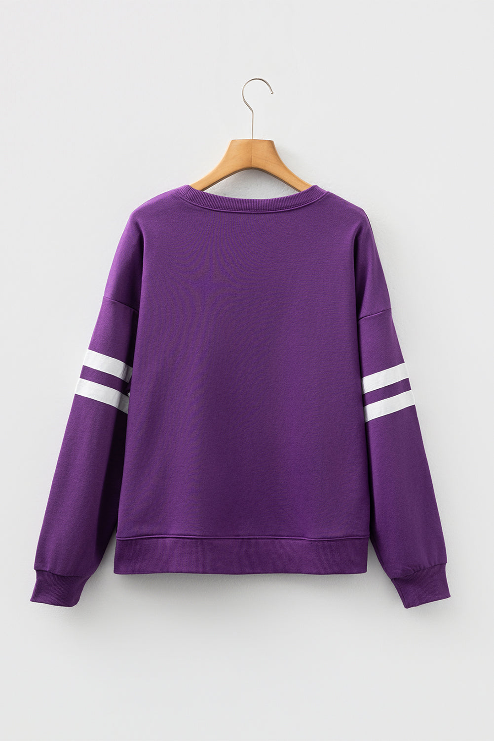 Varsity Stripe Drop Shoulder Oversized Sweatshirt