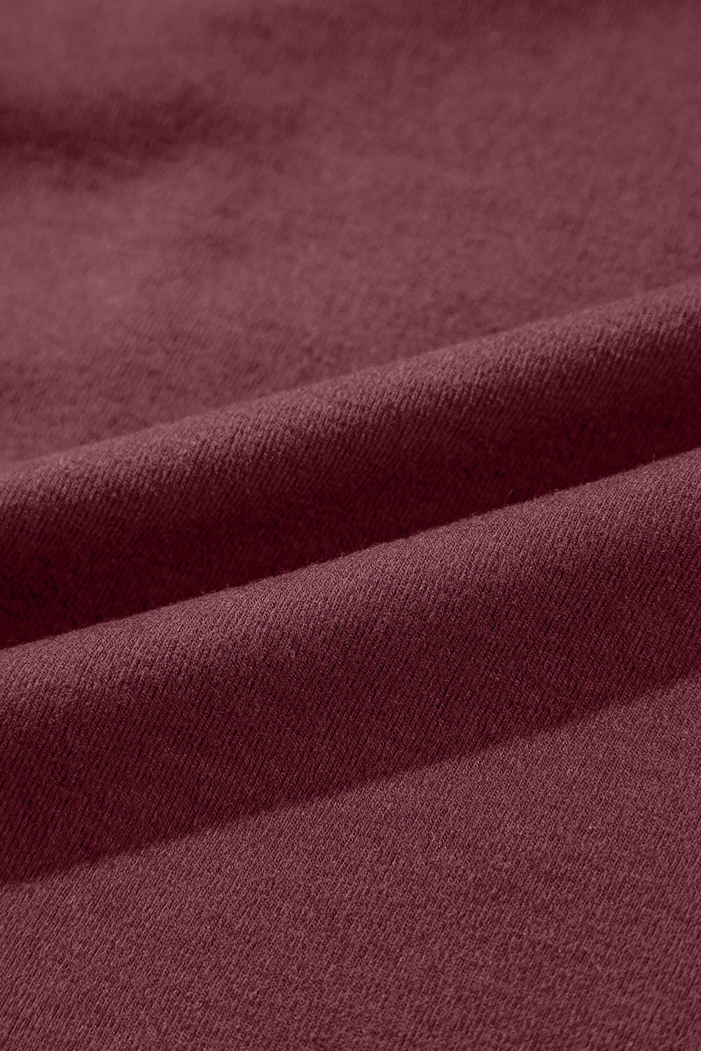 Solid Reverse Seam Crew Neck Long Sleeve Top