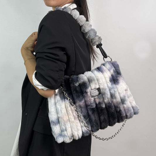 Fluffy handbag