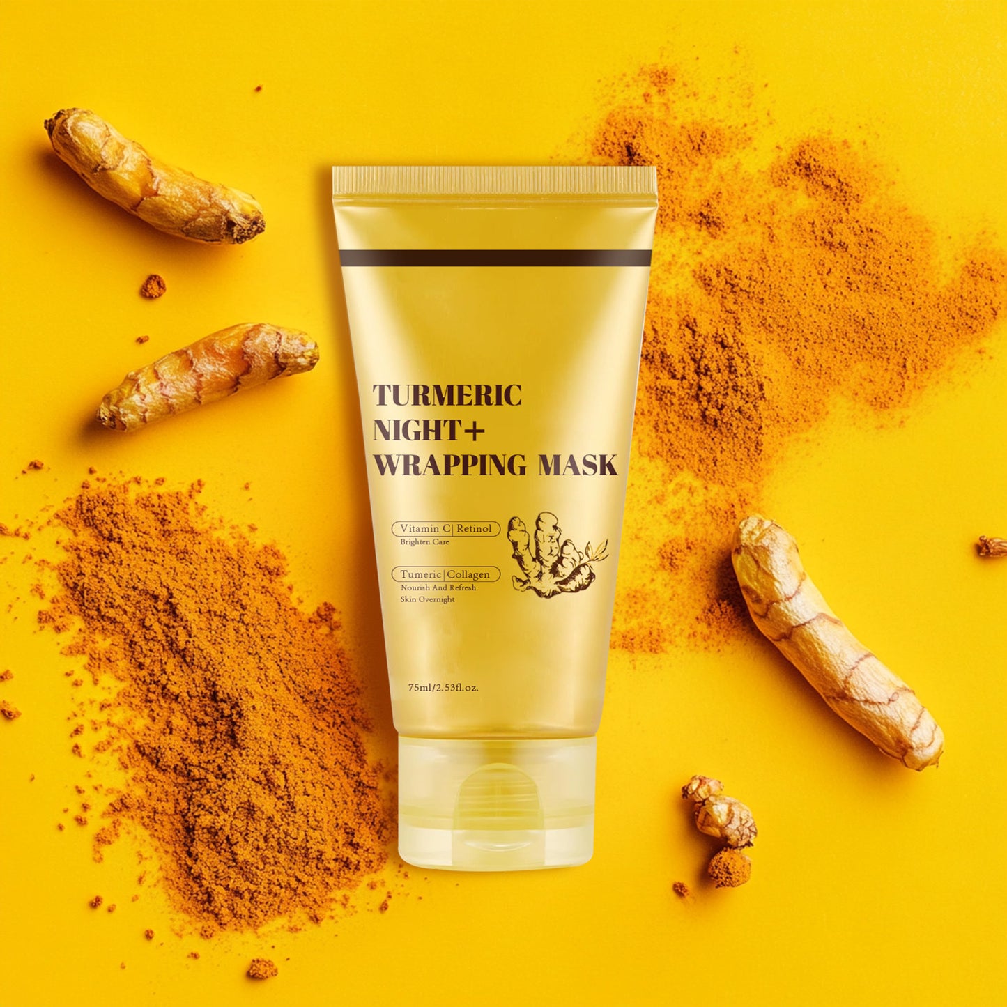 Turmeric Collagen Night Mask with Applicator Brush