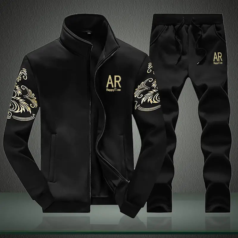 Trendy Two-Piece Suit: Long-Sleeved Cardigan & Trousers - # BOAA13310005