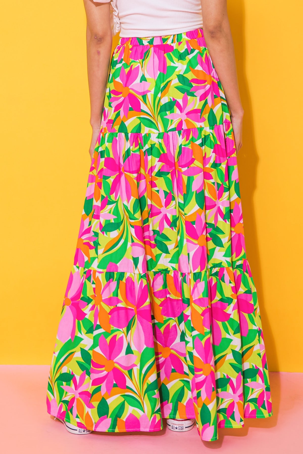 WEEKEND IN NAPA POPLIN SKIRT