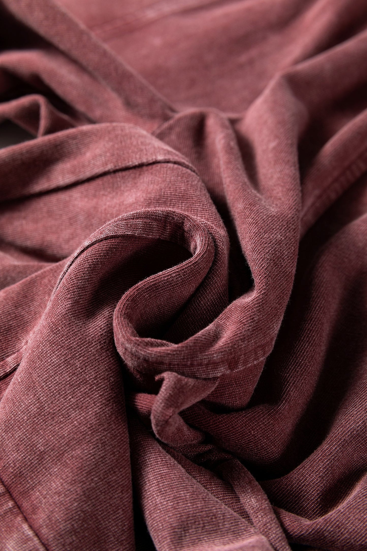 Mineral Wash High Waist Raw Hem Pants