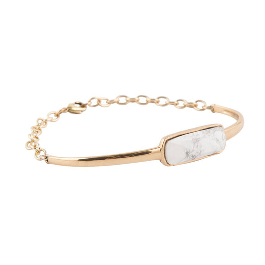 Back to Basics White Howlite Bracelet