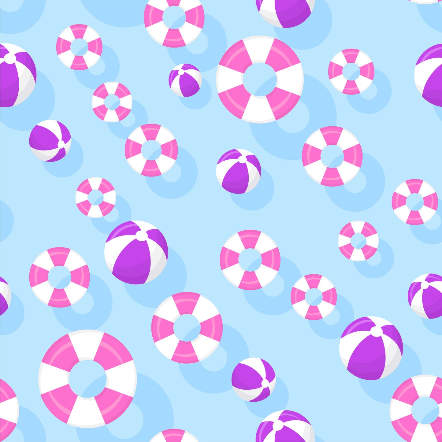 Hamptons Pool Party Pink Zippered Romper