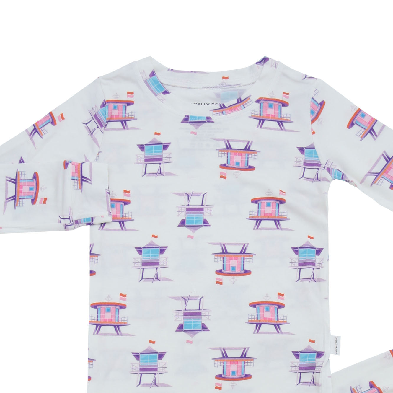 Miami Beach Watch Pink Two-Piece Set