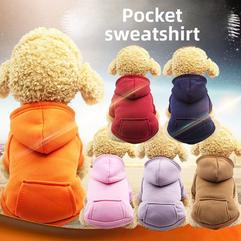 Pet Hooded Sweatshirt with Pockets