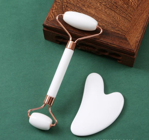Heart-shaped crystal roller massage board