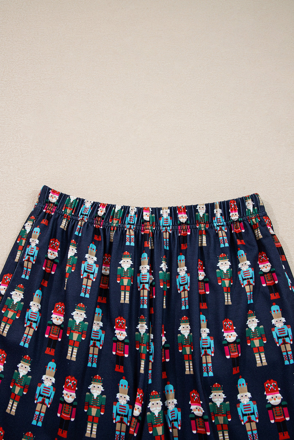 Plaid Mama Claus Tee and Nutcracker Shorts Set