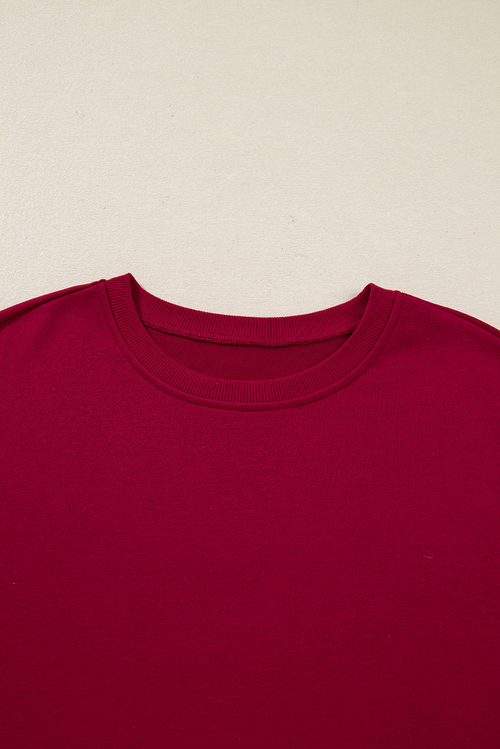 Contrast Stripe Bow Drop Shoulder Sweatshirt Dress