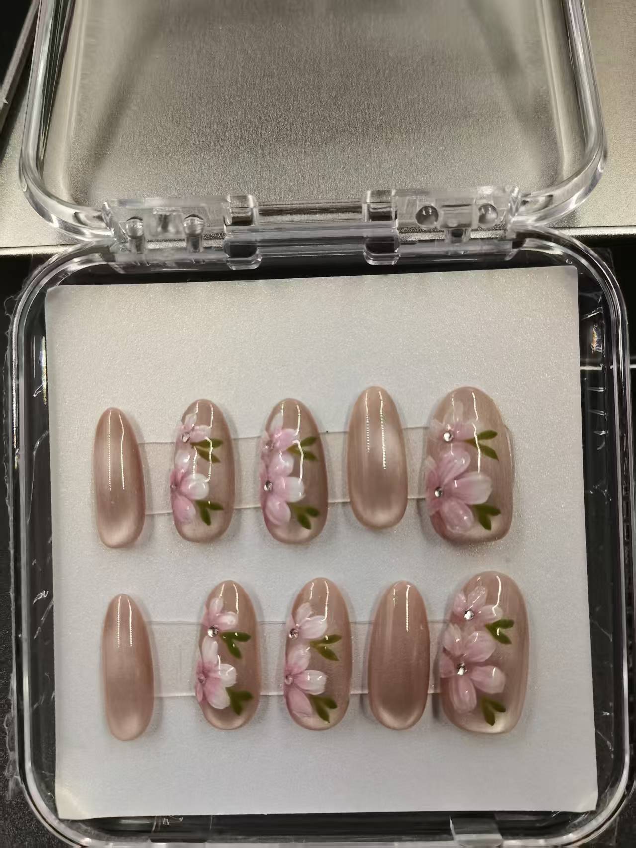 1052- Handmade press on nails fake nails removable