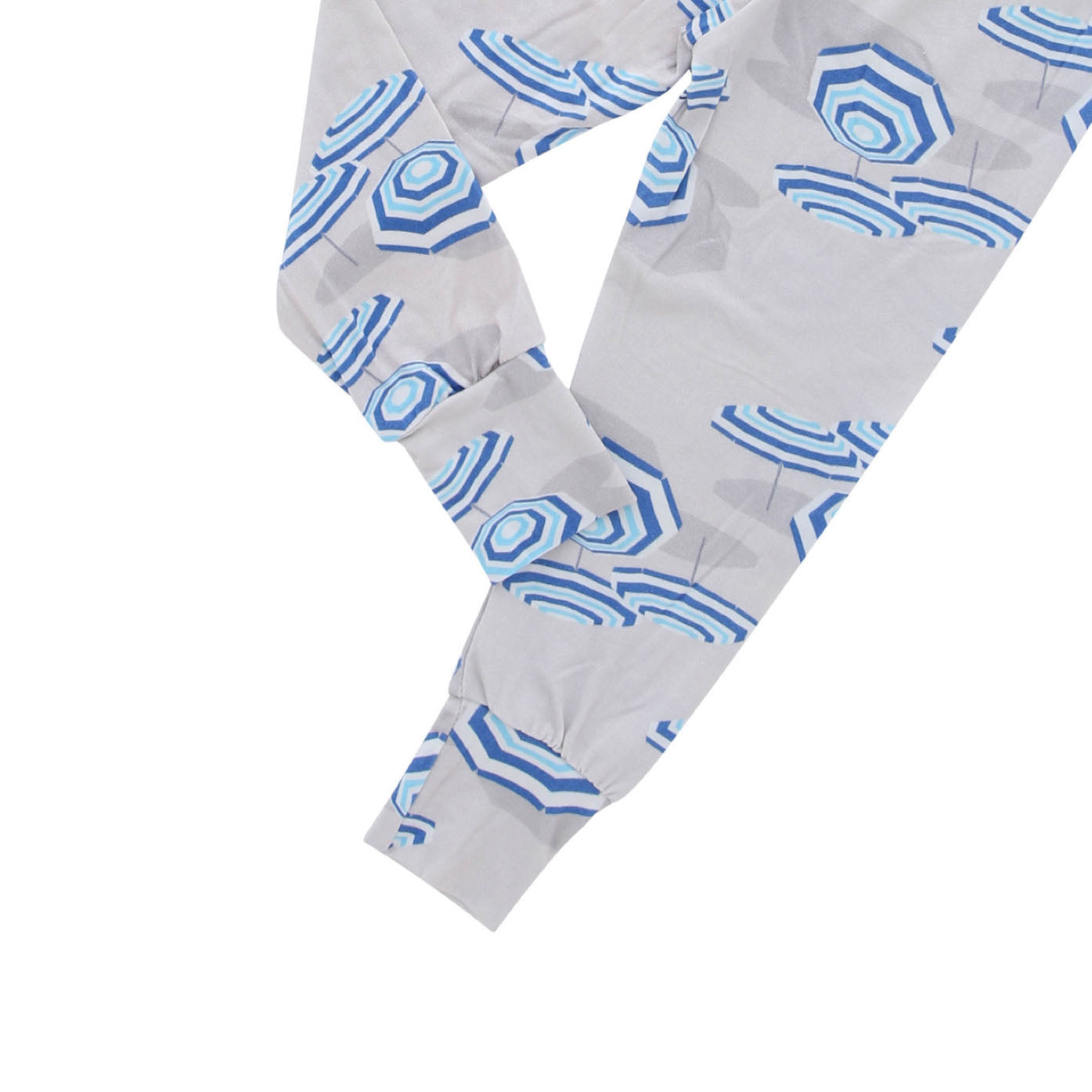 Amalfi Coast Beach Umbrella Navy Gray Two-Piece Set