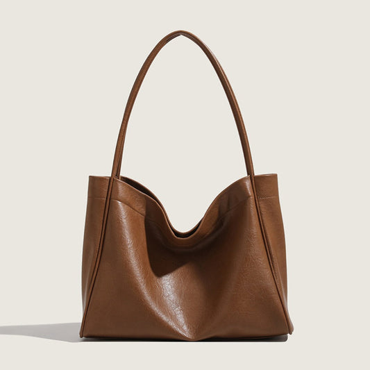 Elegant Ladies Tote Bag – Retro Minimalist & Versatile Commuter Shoulder Bag for Autumn and Winter