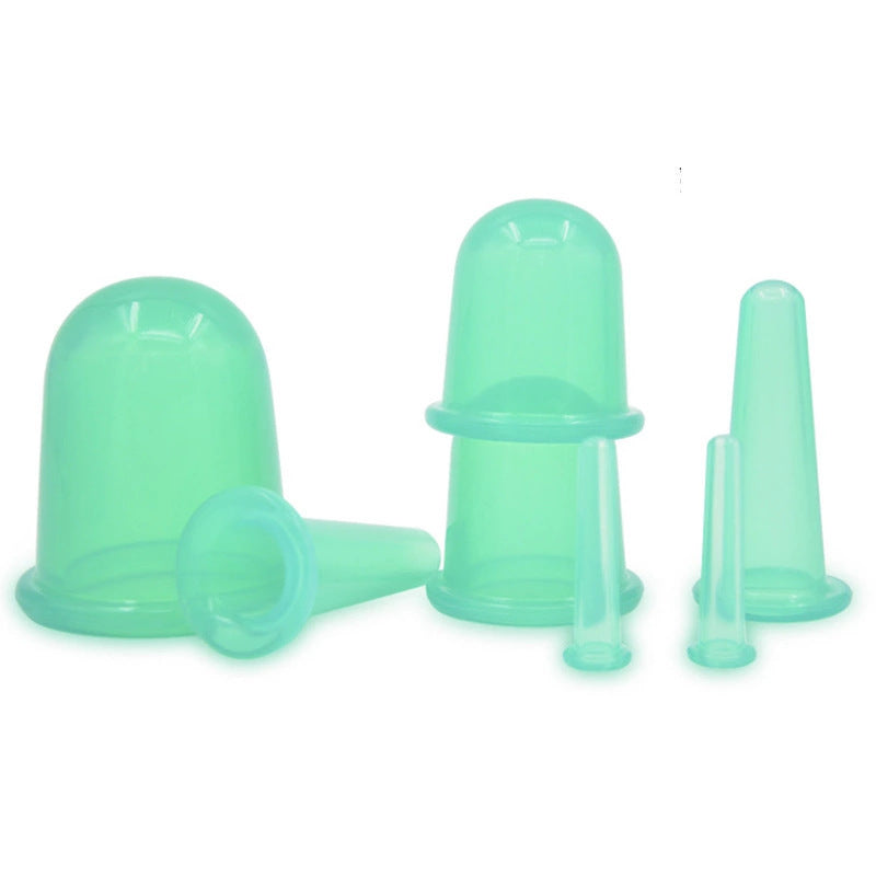 Silicone Facial Cupping Set for Massage and Therapy