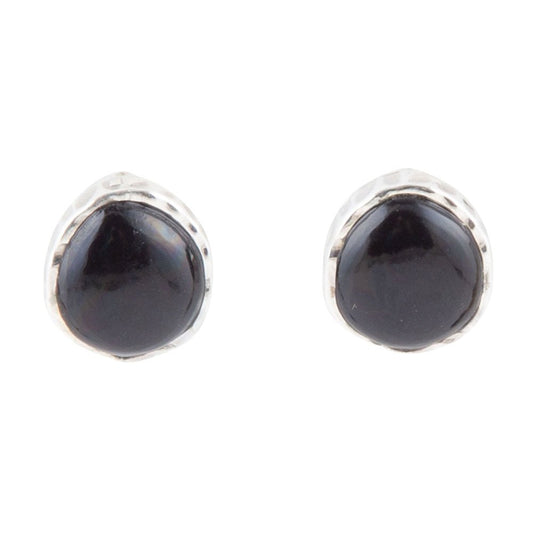 Black Onyx Post Earrings