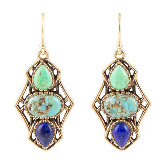 Blue Hues Multi Stone Earring