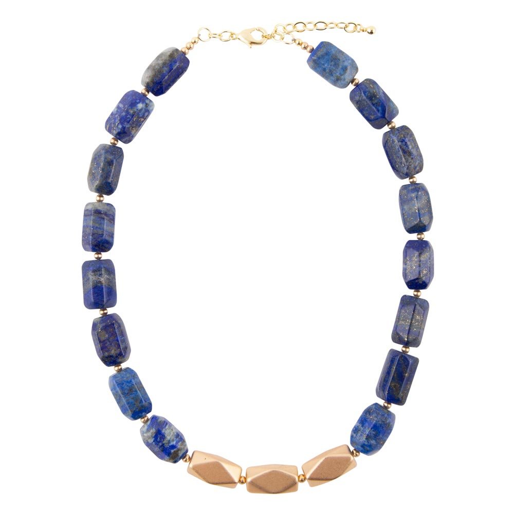 Blue Lapis Nugget Necklace