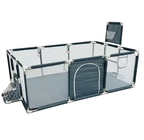 IMBABY Baby Playpen – Safety Barrier with Balls Pool, Basketball & Football for Kids - # BOT&G511510001