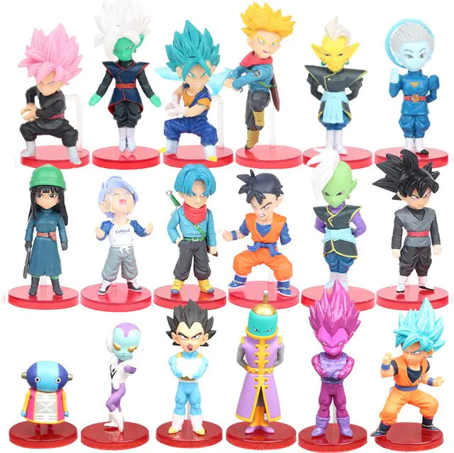 18pcs/Set Dragon Ball Z  Figure Collectable Model Doll Toys Kids Gifts - # BOT&G522610001