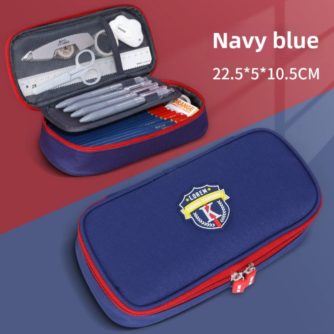 Large capacity multi-layer pencil case, primary school children's stationery box, pencil case, stationery storage bag