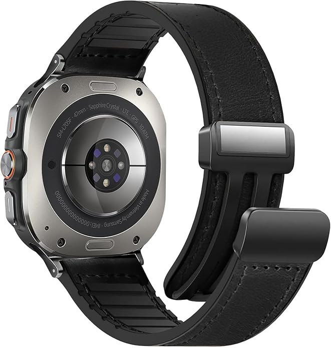 Magnetic Leather Watch Band for Galaxy Watch 20mm