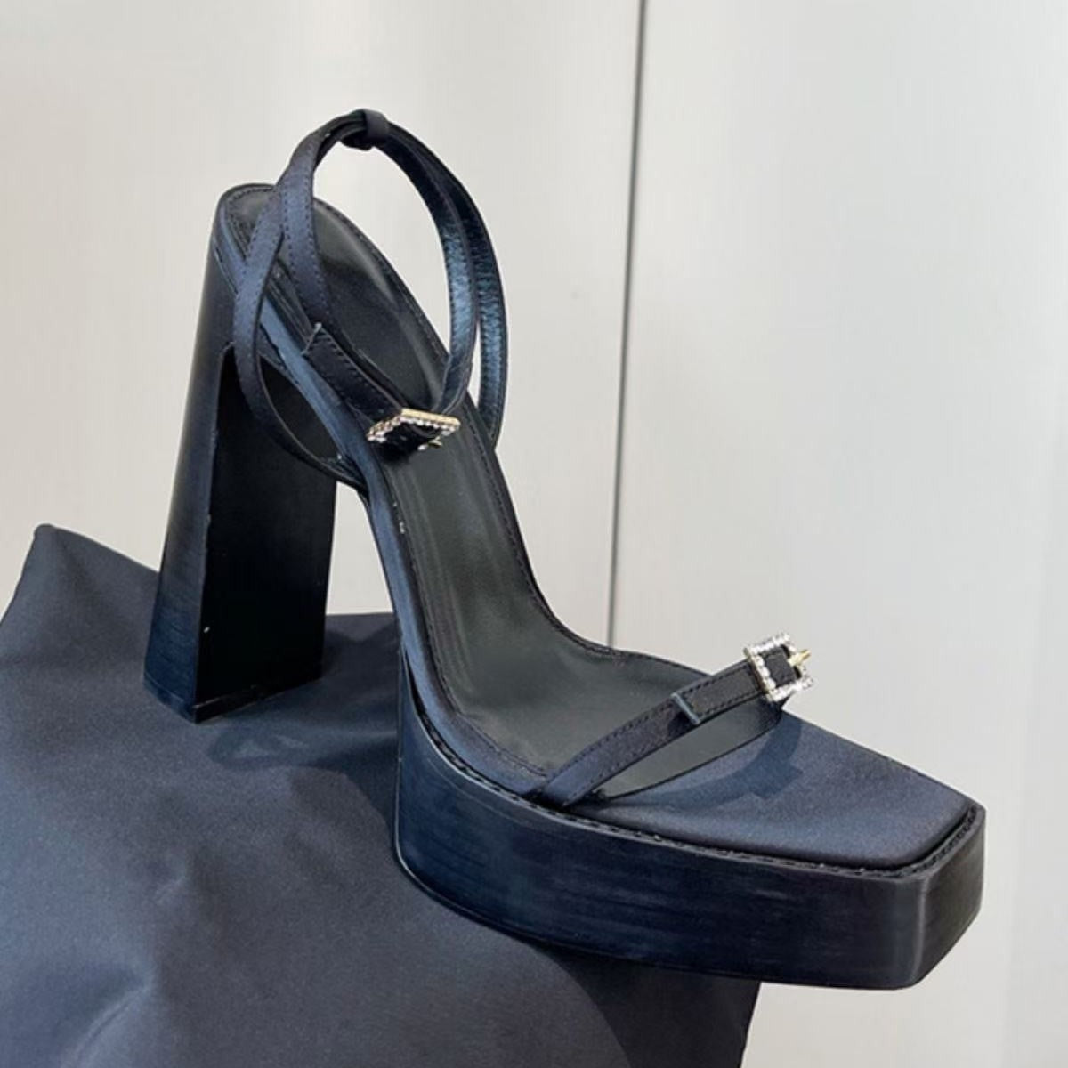 Square Toe One-Strap Sandals