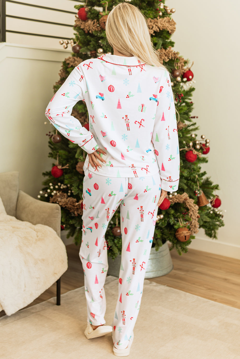 Christmas Long Sleeve Shirt and Pants Pajama Set