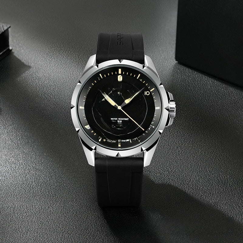 SAPPHERO Trendy Quartz Watch with Luminous Display