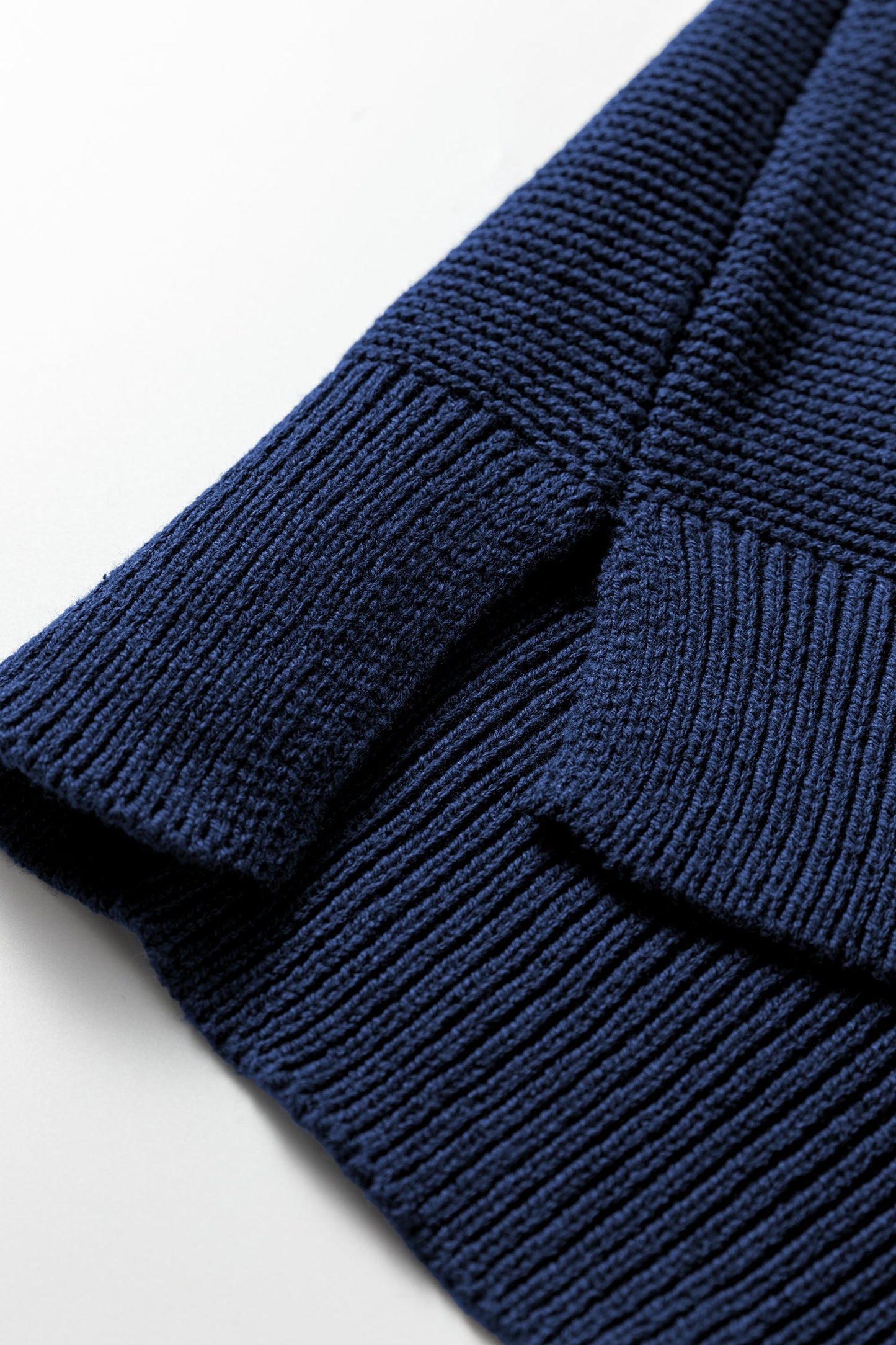 Solid Front Seam Drop Shoulder Sweater