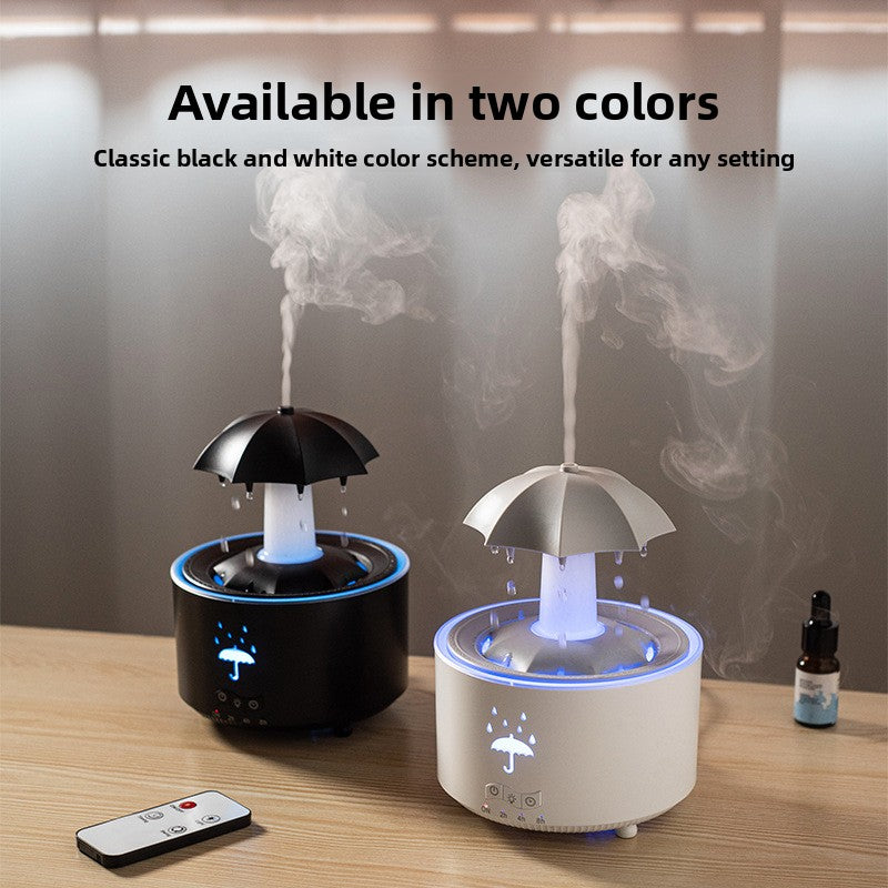 Rotating Raindrop Aromatherapy Humidifier with Remote