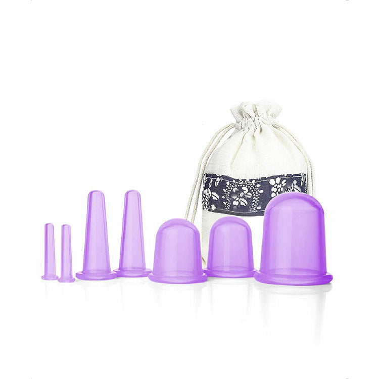 Silicone Facial Cupping Set for Massage and Therapy