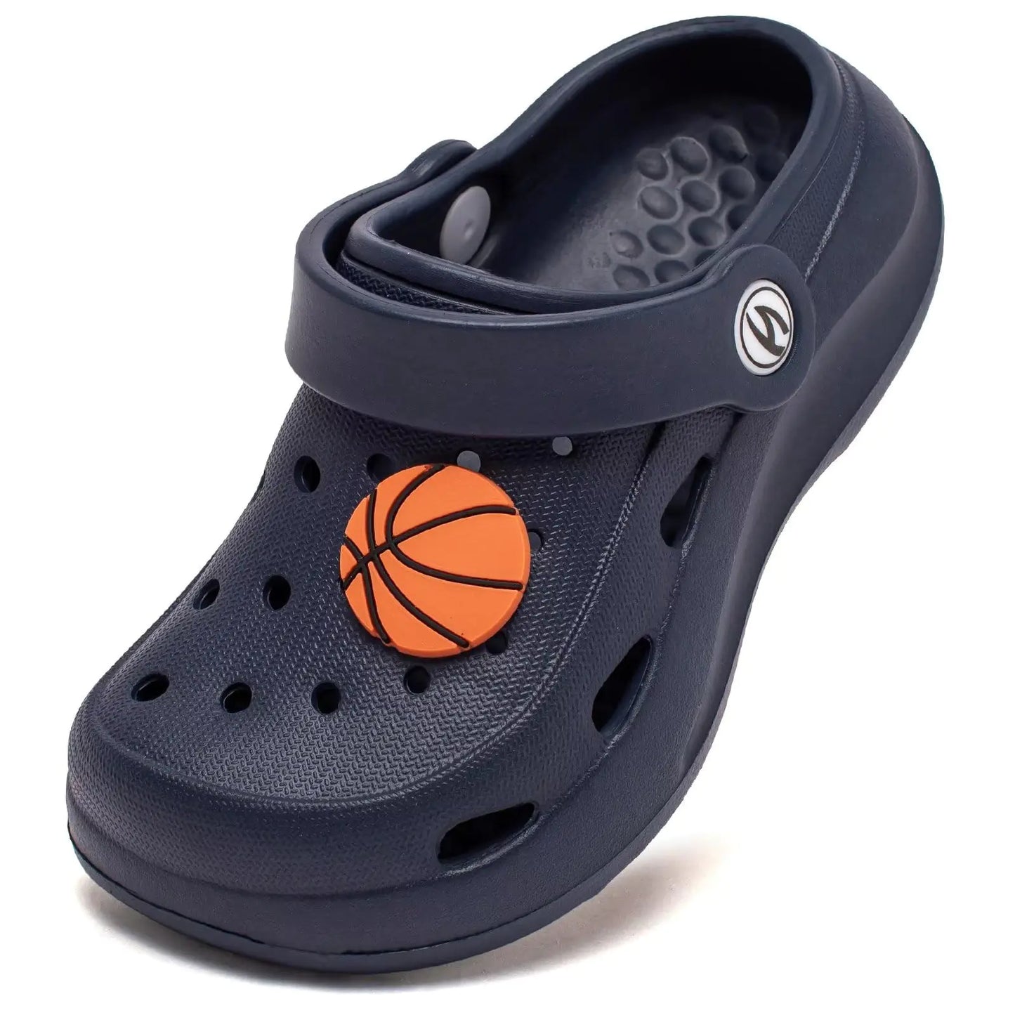 WOUEOI Boys Girls Garden Shoes Toddler Cartoon Slides Sandals Kids Clogs 2 Little Kid A-dark Blue - # BOAA71310001