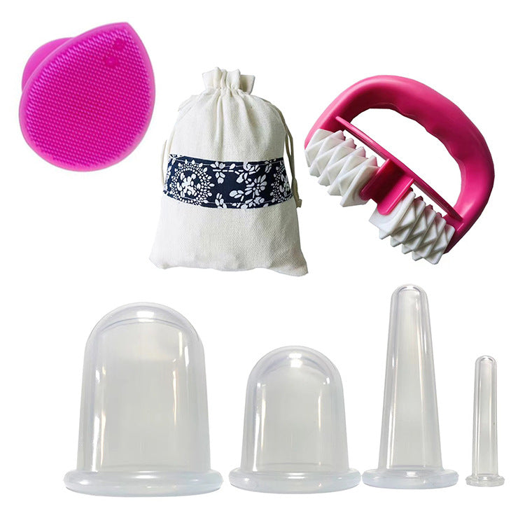 Silicone Facial Cupping Set for Massage and Therapy