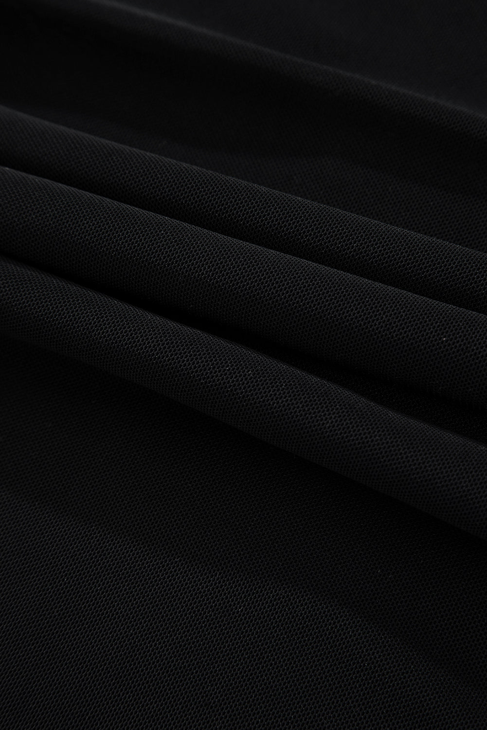 Velvet Sequin Sheer Mesh Long Sleeve Blouse