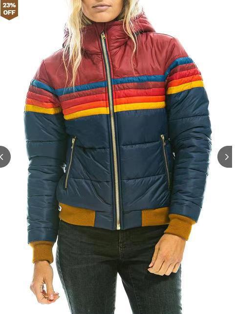 Women's casual short cotton-padded jacket