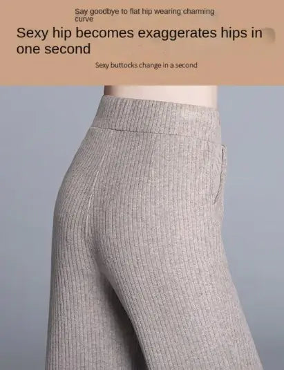 Knitted Mopping Trousers - # GIAA23410009