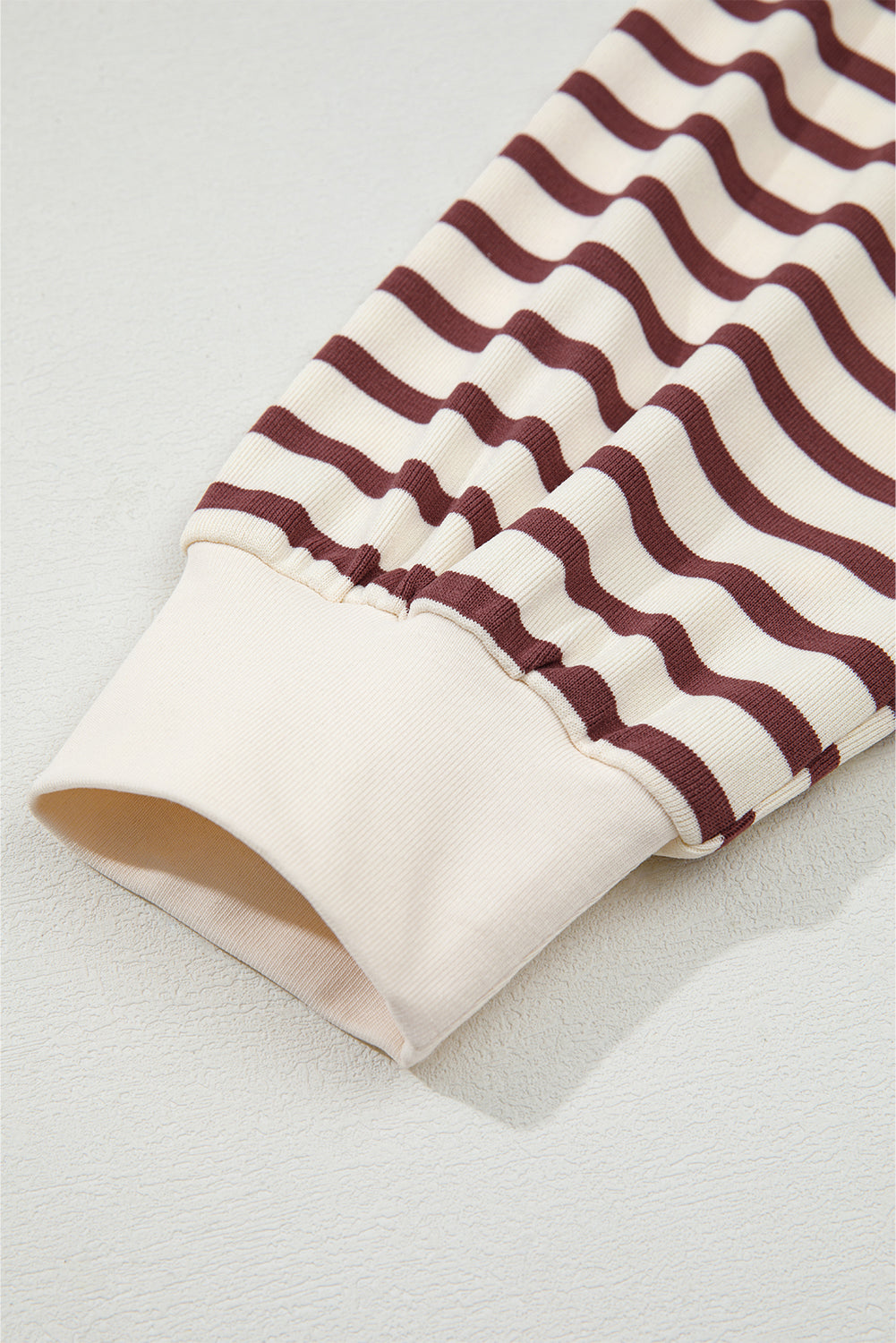 Stripe Long Sleeve Henley Top