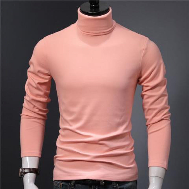 Slim-fitting high-neck base shirt