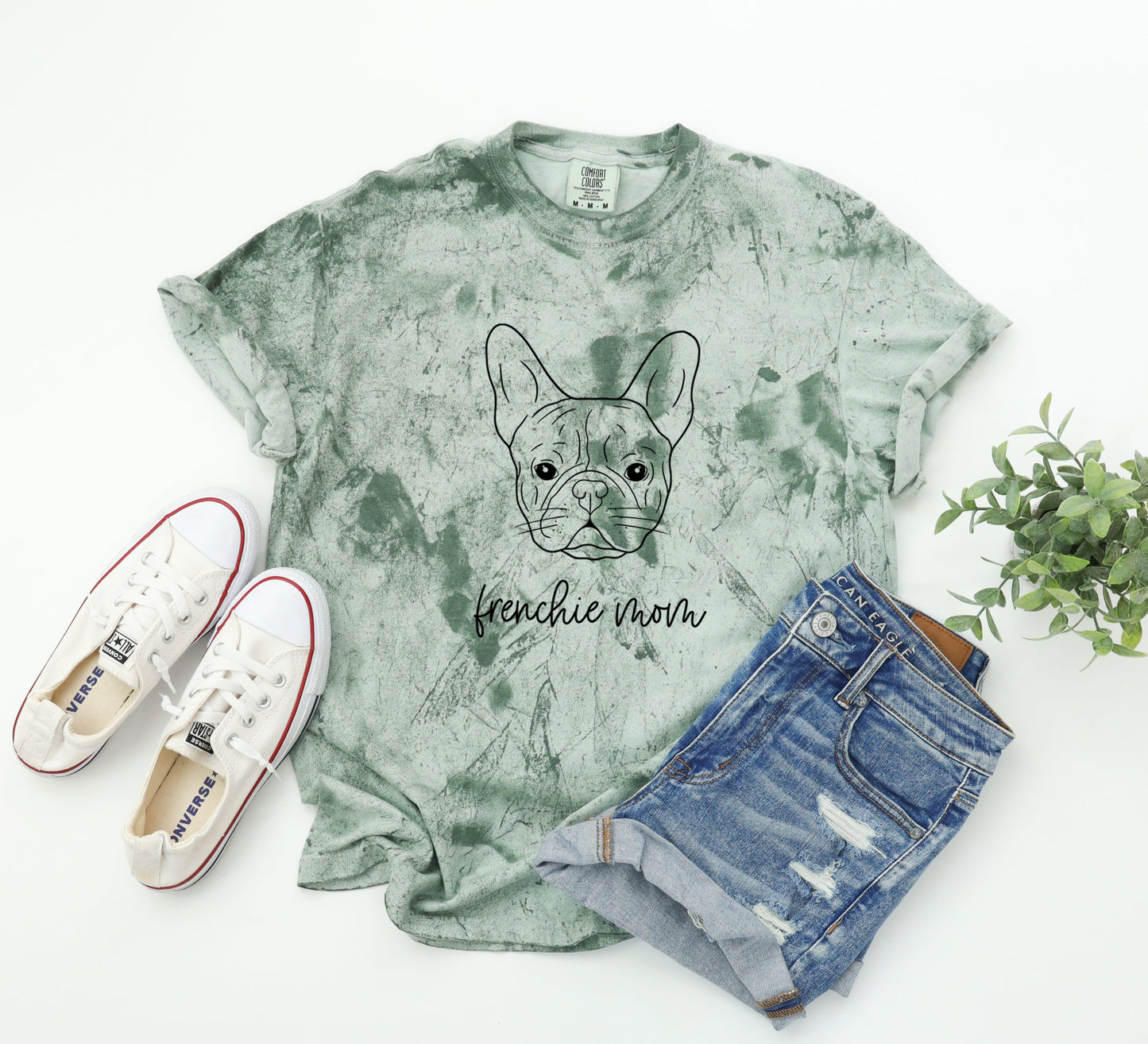 Frenchie Mom French bulldog Dog Mom Comfort Colors T Shirt