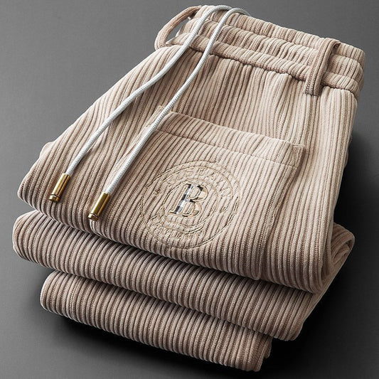 Flannel jogging pants