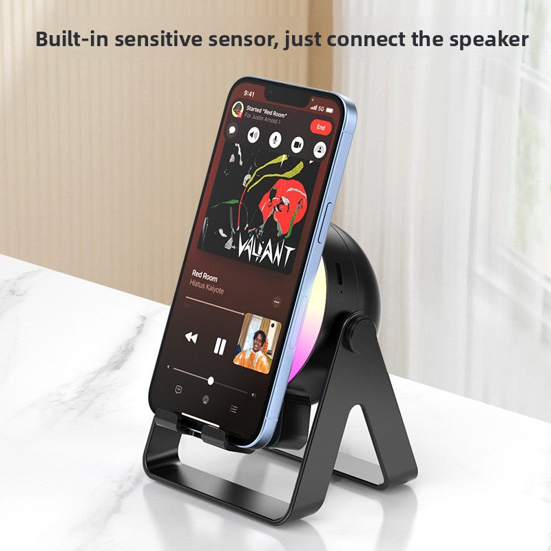 Foldable RGB Bluetooth Speaker with Phone Stand