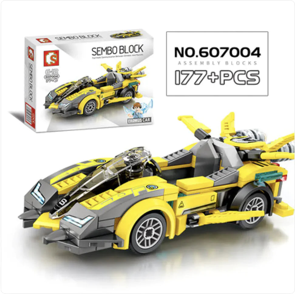 City Racing Building Blocks Set - Educational Car Story Toys for Children - # BOT&G52710007