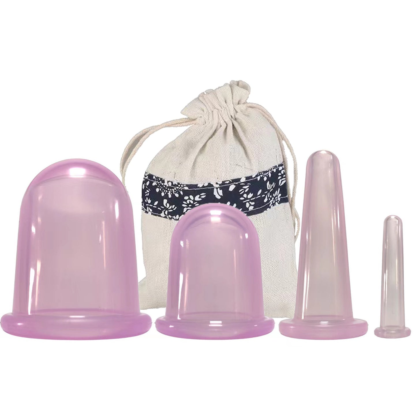 Silicone Facial Cupping Set for Massage and Therapy
