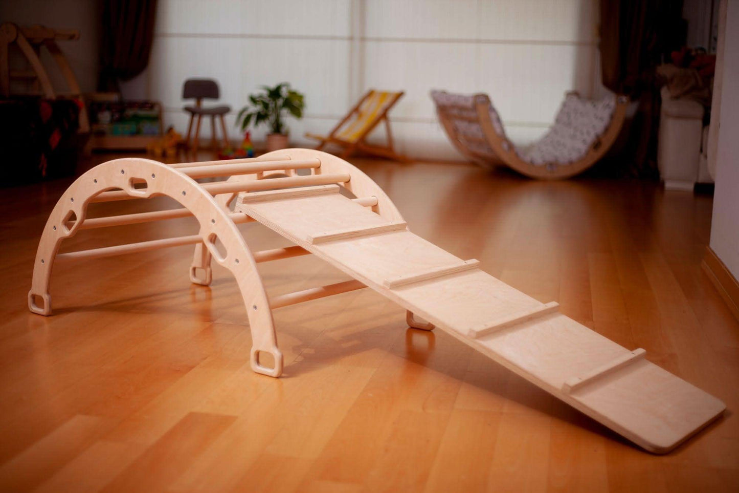 Montessori Climber Set: Arch, Rocker, Ramp, and Pillow Options