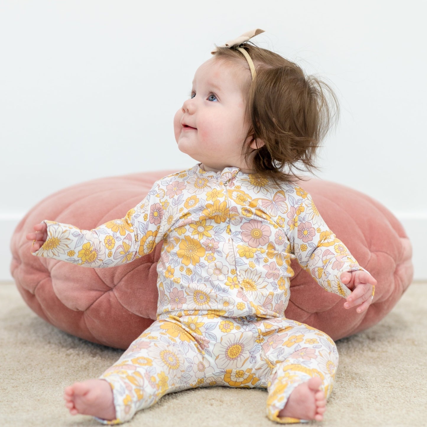 Retro Vintage Flowers Convertible Romper